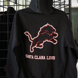 Santa Clara Lions Hoodie – Black Pullover “Legendary” Graphic – Size [SMALL]
