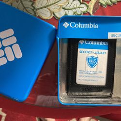 NEW Columbia mens RFID-Blocking Magnetic Front Pocket Wallet