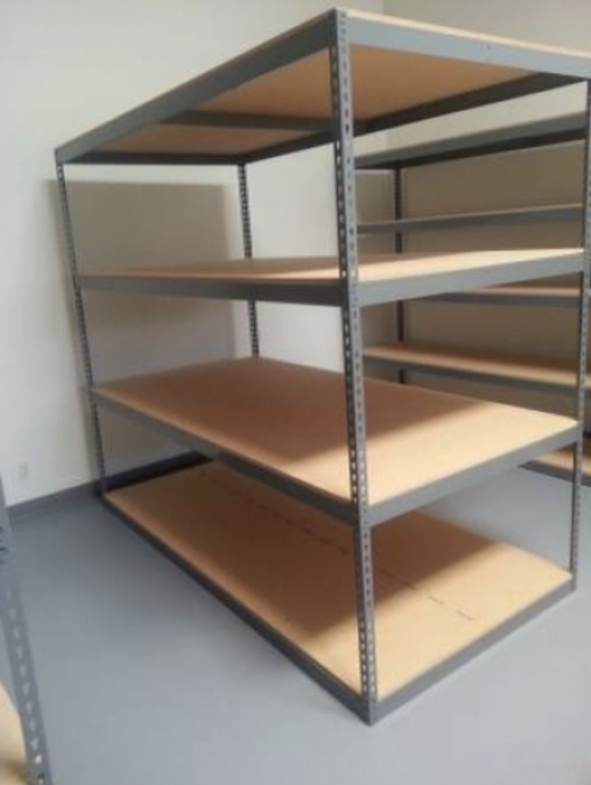Warehouse Shelving 96 in W x 48 in D Industrial Storage...