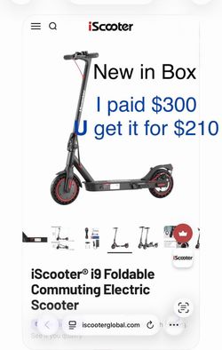 NEW Electric Foldable scooter i9M $210 OBO