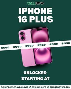 iPhone 16 plus Unlocked -Pink