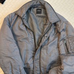 Zara Bomber Jacket -Gray