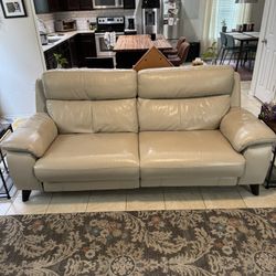 Leather Reclining Sofa (Macy’s)
