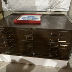 Steel Drawing / Type Set Flat Filing Cabinet