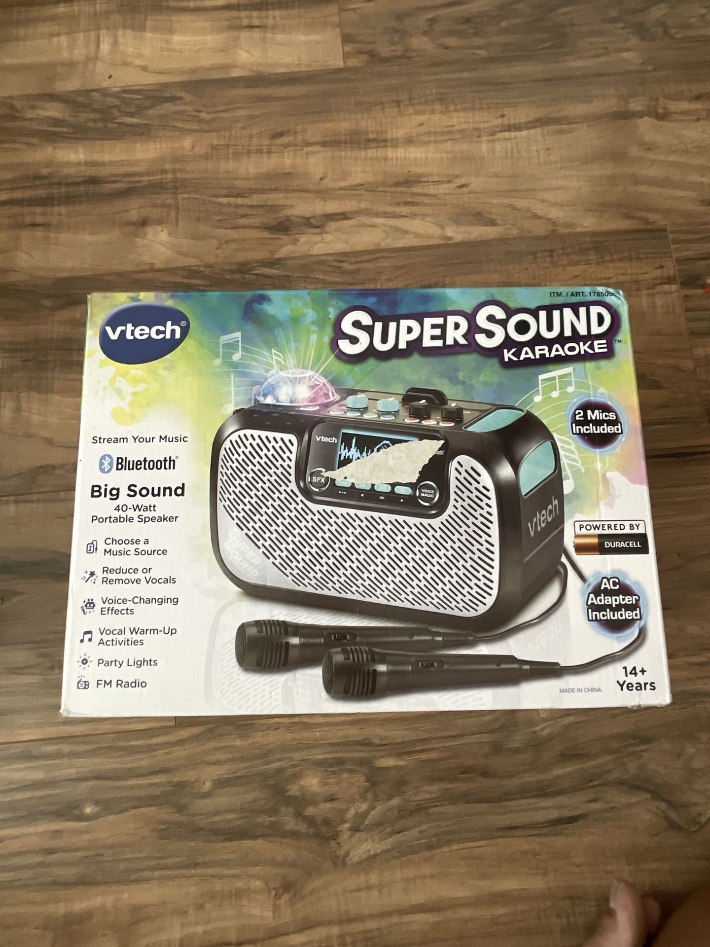 New - Unopened box - VTech® SuperSound Karaoke™ Mic and Big Sound Portable Speaker Wireless Connection