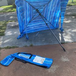 EasyGo Products 6' Blue Beach Cabana Canopy, Waterproof