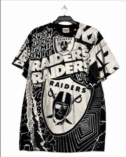 Vintage Raiders NFL All-Over Print T-Shirt