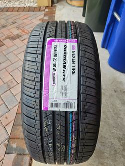 Complete set of 4 tires- 255/45/20 Nexen Roadian GTX