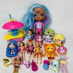 Small Colorful Doll Lot Shimmer Shine Polly Pocket Kawaii Krush