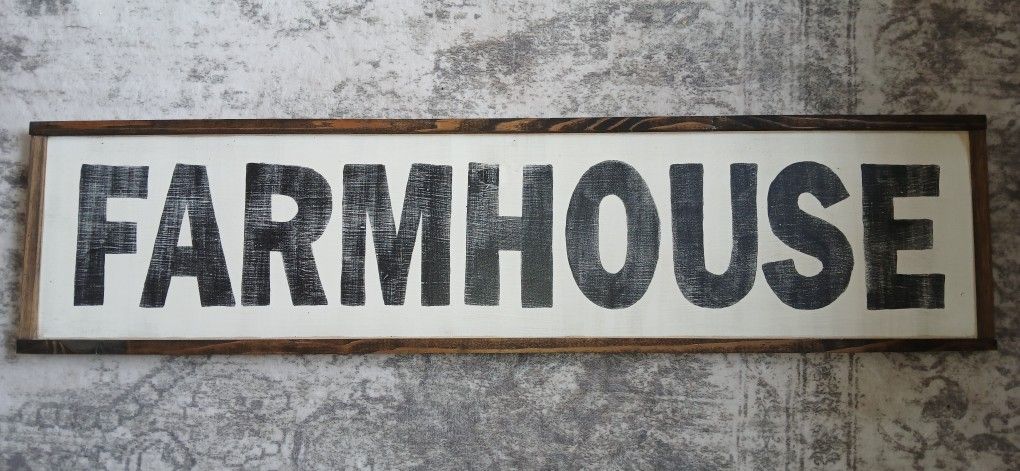 FARMHOUSE sign - Custom Made