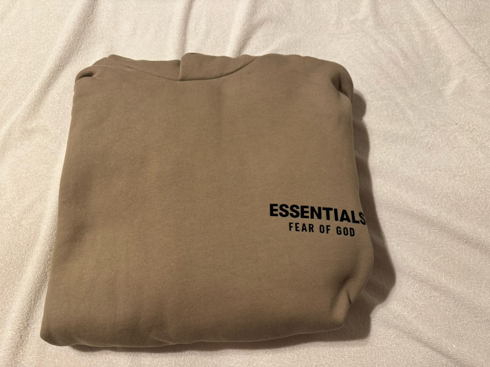 Fear Of God Essentials -2024 Desert Sand Hoodie With QRCode