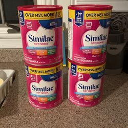 (4) 30.8 Oz Similac Soy Isomil