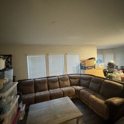 Microfiber brown Sectional