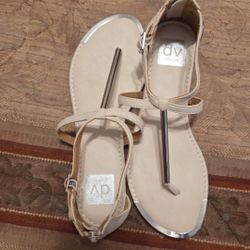 DV White Sandals 