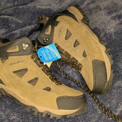 Eddie Bauer Men's Mid Height Brighton Brown Waterproof Hiking Boots Size 13 Men New