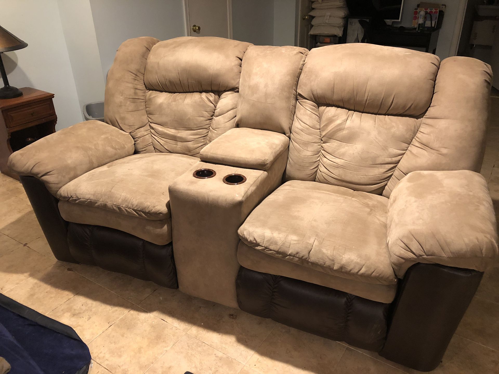 Moving out, recliner sofa in working condition $50