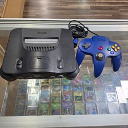Nintendo 64 Console with Blue Controller