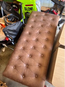 Brown ottoman