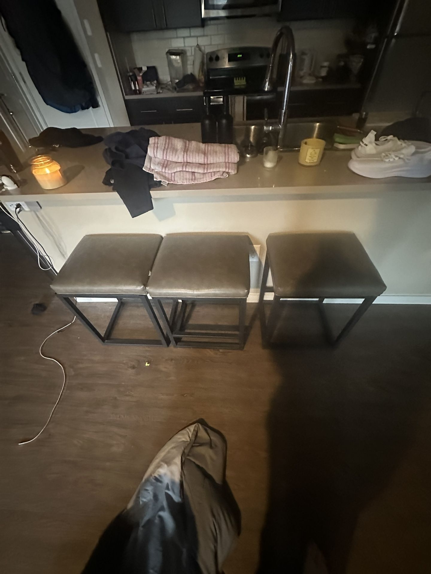 Three Bar Stools