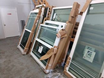 Lot of New White Vinyl Windows