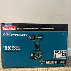 Makita 18V LXT Lithium-lon Brushless Cordless 1/2 in. Driver-Drill Kit, 3.0Ah