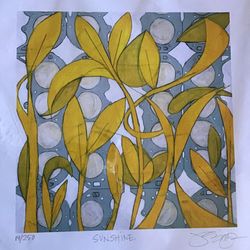 Original Watercolor Artwork: Sunshine 14/250 by Julie Simpson