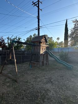 Free wooden playground