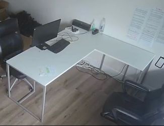 White L-Shape Office Desk / Computer Desk