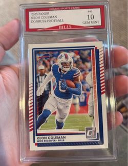 Keon Coleman 2025 Panini Donruss Football PSA 10