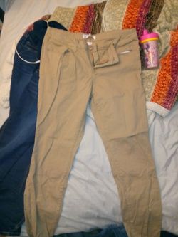Khaki pants.