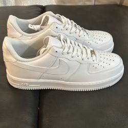 White AirForces Size 10.5