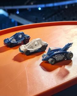 (Lot Of 3) Assorted Hot Wheels/Dirty Outlaw X2/Dieselboy Track Stars Series/1:64 Die-Cast. The trio ranks in Excellent Loose (Used) Condition. They la