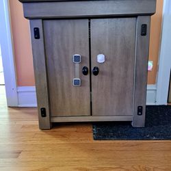 Wooden cabinet with shelf