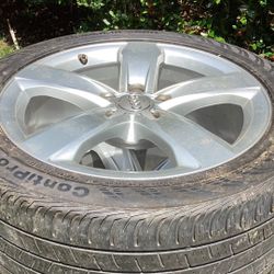 Audi Rims,18”,p 245/45/r18  Tires In Good Shape But Are Older. 
