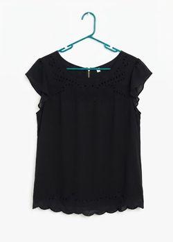Women's Beautiful Black  Blouse XL