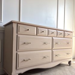 Dresser/Solid Wood /TV Stand/Credenza/Buffet/Sideboard/Coastal/Console Table/White Oak/Natural Wood