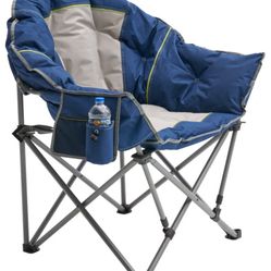 Bass Pro Shops XL Padded Club Chair - Blue/Gray