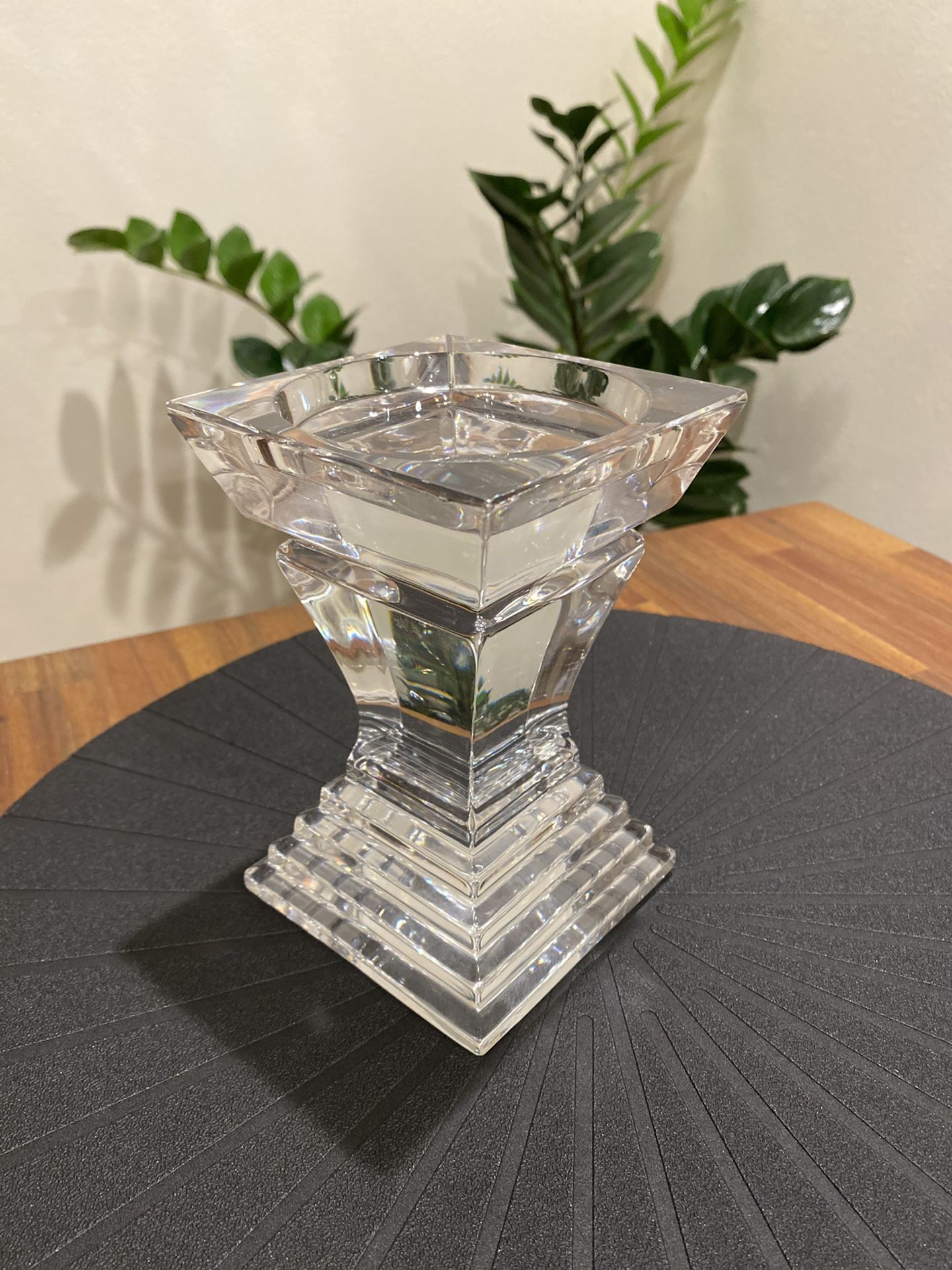 Crystal Pillar Candle Holder