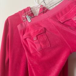 Pink juicy couture tracksuit size large
