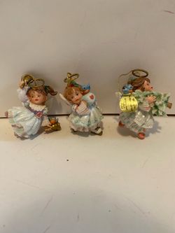 Vintage collectible Ashton-Drake Heirloom Christmas ornaments