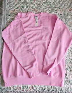 fleece  oversized Crewneck Sweater
