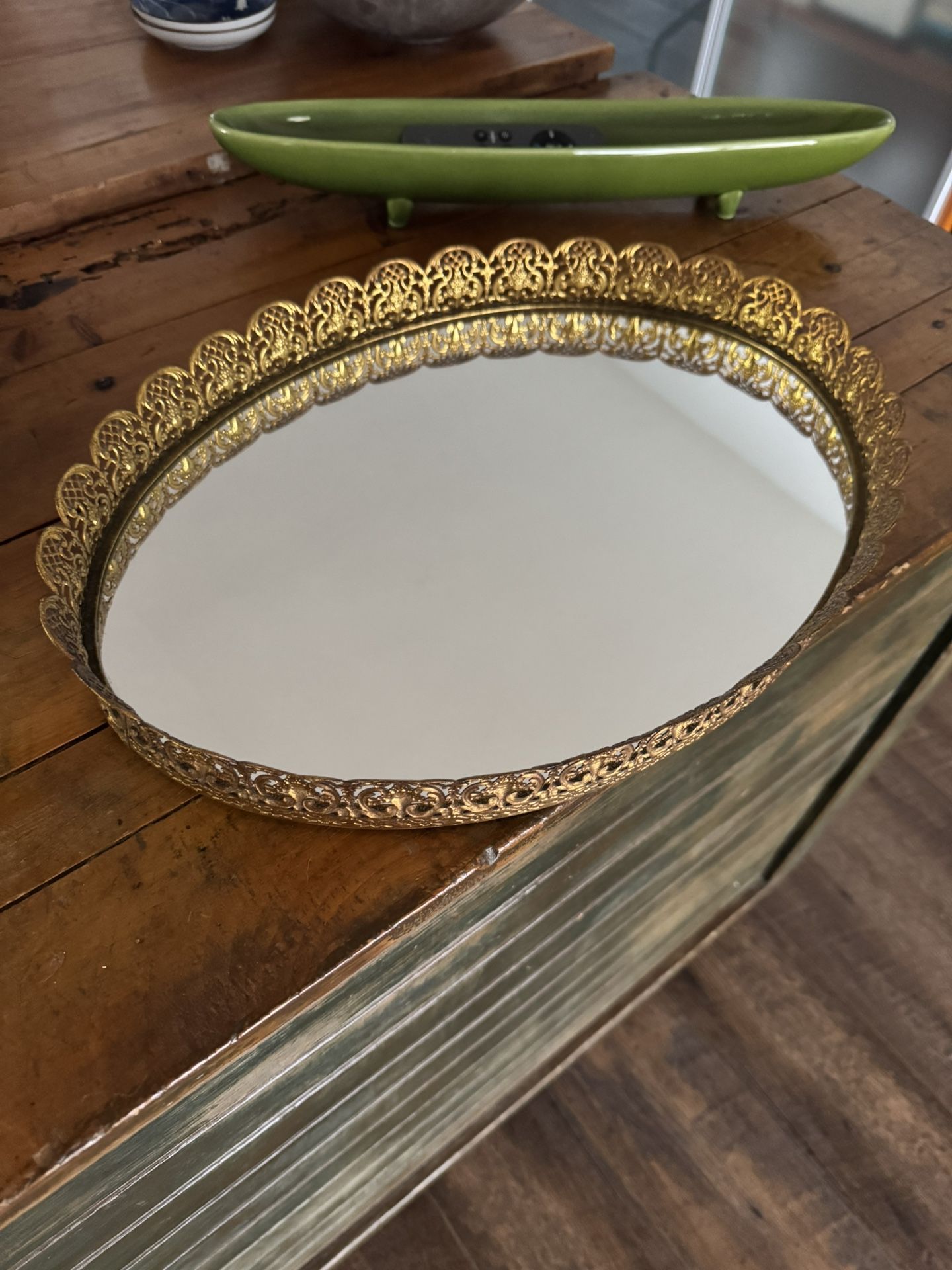 Vanity Or Dresser Mirror Tray