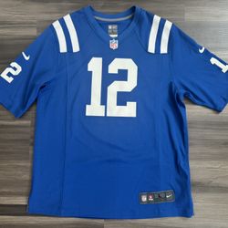 Nike Indianapolis Colts Andrew Luck #12 On Field Blue Jersey Men's Sz Large