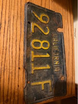 1960 license plate