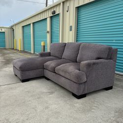* Gray (With A Blue Tint) Ashely Sofa *