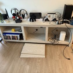 TV Stand / Media Console – Light Wood Finish