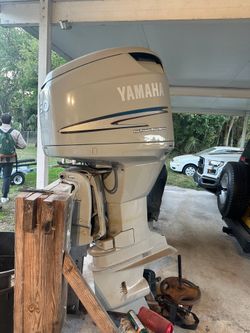Awl Grip Painted grey 20003 Yamaha 250 Outboard Motor