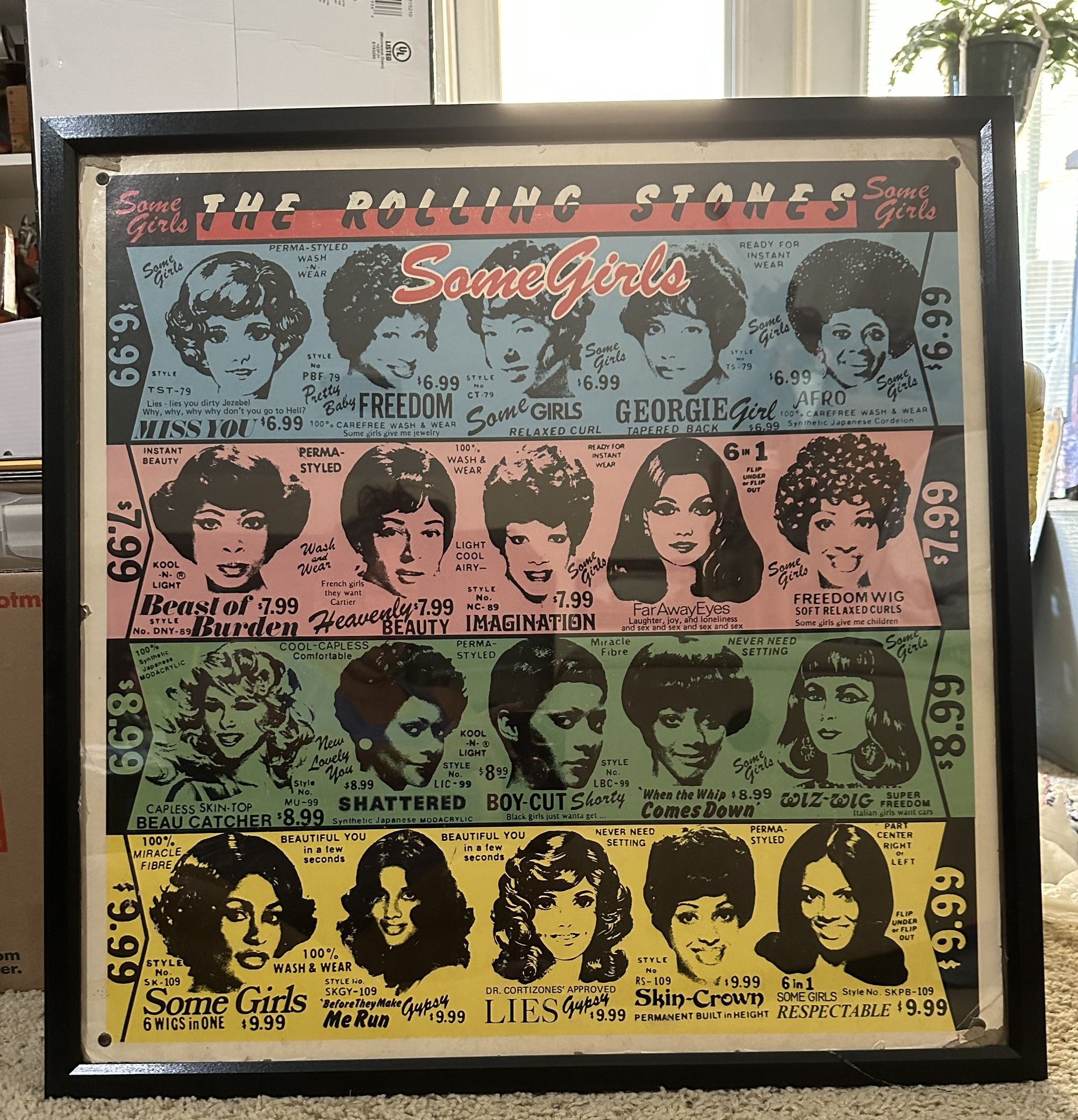 The Rolling Stones “Some Girls” Vintage Store Display Poster