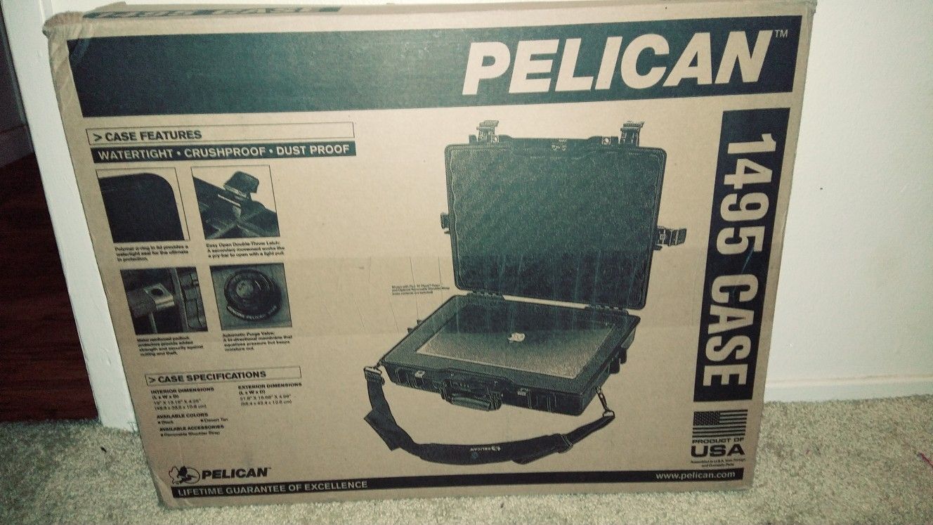 New Pelican 1495 gun/laptop case with lock