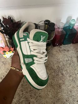Louis Vuitton LV Trainer Sneaker Green White